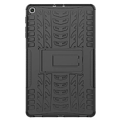 Avis Coque en TPU hybride motif pneu avec béquille noir pour votre Samsung Galaxy Tab A 10.1 (2019) T510