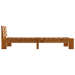 Acheter Maison Chic Lit adulte - Lit simple Cadre de lit,Structure du lit Contemporain Marron miel Bois de pin massif 90 x 200 cm -MN61503