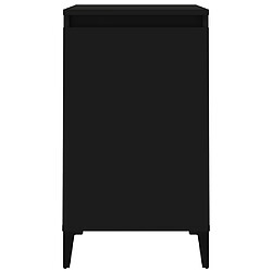 Acheter vidaXL Table de chevet noir 40x35x70 cm bois d’ingénierie