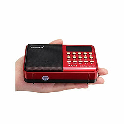 K11 Fm Rechargeable Mini Portable Radio Portable Numérique Fm Usb Tf Lecteur Mp3 Haut-Parleur Noir Rouge_K11 pas cher