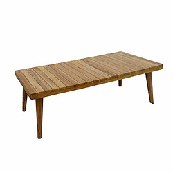 Mes Table basse de jardin 120x60x40 cm en teck naturel