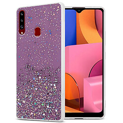 Cadorabo Etui Samsung Galaxy A20s en Violet Coque