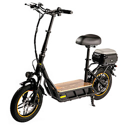 KuKirin C1 Pro Scooter électrique avec siège, pneu pneumatique de 14 pouces, moteur 500 W, batterie 48 V 15 Ah