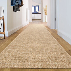 Avril Paris Tapis extérieur - 80x300cm - naturel - 100% polypropylène résistant aux UV - 1400 gr/m2 - EDEN