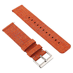 Wewoo Bracelet pour montre connectée Dragonne en toile mode simple Fitbit Versa / 2 Orange clair