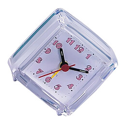 Avis Mini Voyage Horloge Gradient Son Bureau Réveil Snooze Veilleuse 3 # Blanc