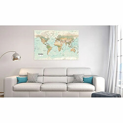 Paris Prix Tableau Imprimé World Map : Beautiful World 60 x 90 cm