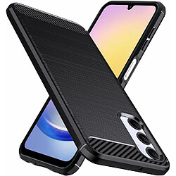 Xeptio Coque protection brossée noire pour Samsung Galaxy A25 5G souple Antichoc