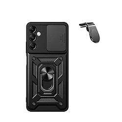 SUPPORT MAGNETIQUE K KIT DE VOITURE DE CONDUITE SAFT + 3X1 Couverture militaire défenseur Phonecare pour Samsung Galaxy A15 - le noir