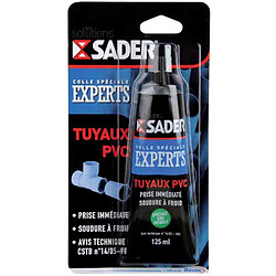 SADER - Colle tuyau PVC 125 ml