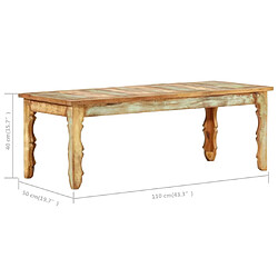 Acheter Maison Chic Table basse,Table Console Table d'appoint, Table pour salon 110x50x40 cm Bois de récupération solide -MN80786