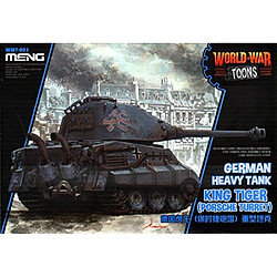 Meng Wwt-003 Model - German King Tiger (porsche Turret) World War Toons