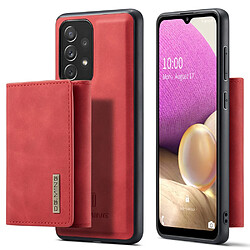 Etui en PU DG.MING détachable 2-en-1, antichoc, prend en charge le chargement sans fil rouge pour votre Samsung Galaxy A33 5G