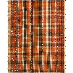 Vidal Tapis de laine 212x167 orange Jajim