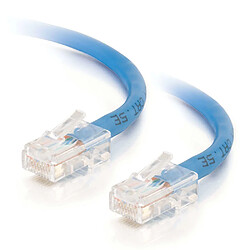 Cables To Go C2G Câble de raccordement réseau Cat5e sans gaine non blindé (UTP) de 0,5 M - Bleu