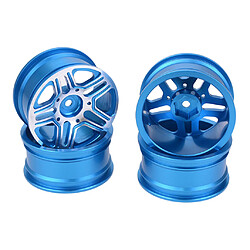 Moyeux de roue en alliage d'aluminium de 1,9 po pour camion de chenille pour voiture de dérive 1/10 RC Bleu