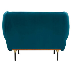 Atmosphera, Createur D'Interieur Fauteuil Velours Isée Bleu canard - Atmosphera