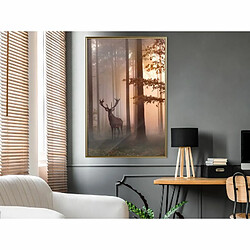 Paris Prix Affiche Murale Encadrée Forest Seclusion 40 x 60 cm Or