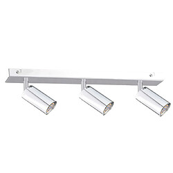 Lumiere Barre Spot plafond Eye argent 50 cm 3x GU10