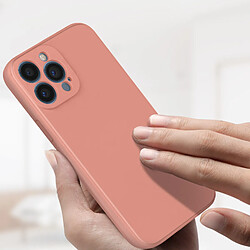 Avis Avizar Coque iPhone 13 Pro Max Silicone Semi-Rigide avec Finition Soft Touch rose