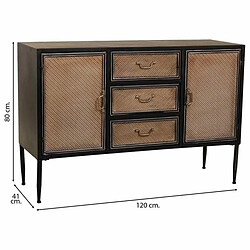 Acheter Buffet Alexandra House Living Marron Métal 41 x 80 x 120 cm