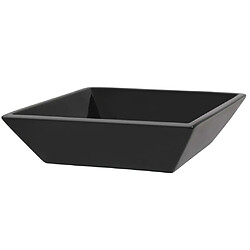 Avis vidaXL Lavabo Céramique carré Noir 41,5 x 41,5 x 12 cm