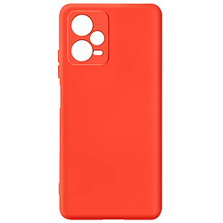 Avizar Coque pour Xiaomi Redmi Note 12 5G Semi-rigide Soft-touch Fast Cover Rouge