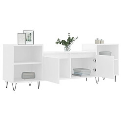 Acheter Maison Chic Meuble TV scandinave - Banc TV pour salon Blanc 160x35x55 cm Bois d'ingénierie -MN31814