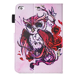 Avis Wewoo Coque pour iPad mini 4/3/2/1 peinture papillon et hibou motif horizontal en cuir flip avec support portefeuille fentes cartes fente stylo