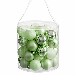 BigBuy Christmas Boules de Noël Vert 5 x 5 x 5 cm (40 Unités)