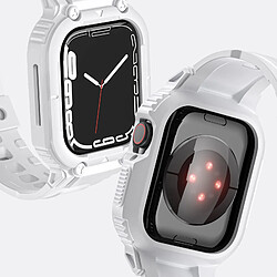 Acheter Avizar Bracelet pour Apple Watch Ultra 49mm Silicone Bumper Ajustable Blanc