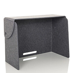 Cloison acoustique de bureau FLEXMIUT FOLD 80x60x40 pliable / autoportante plastique gris hjh OFFICE