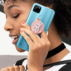 Avis PopGrip Smartphone Maintien Support Vidéo Design Fleur PopSockets Rose et Blanc