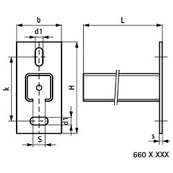 Consoles murales WALRAVEN BIS RapidRail - 150 mm - Pour rail WM15 BUP - 6603715