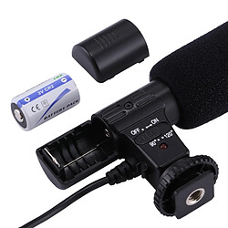 Wewoo Micro pour DSLR et caméscope DV 3.5mm audio stéréo enregistrement professionnel microphone d'enregistrement pas cher