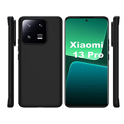 Htdmobiles Coque pour Xiaomi 13 Pro 5G - housse etui silicone gel fine + film ecran - NOIR