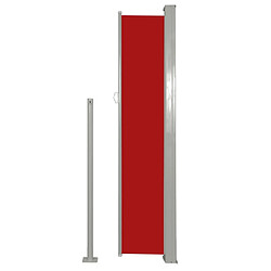 Helloshop26 Auvent paravent store brise-vue latéral rétractable de patio jardin terrasse balcon protection visuelle écran 160 x 300 cm rouge 02_0007051