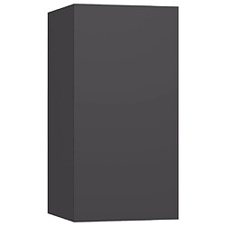 vidaXL Meuble TV Gris 30,5x30x60 cm Bois d’ingénierie