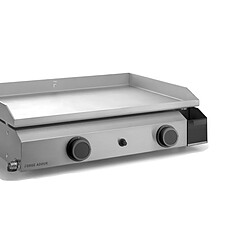 Plancha gaz 6400w plaque inox 59.5x39.5cm - base g60i - FORGE ADOUR