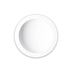 Inspired Downlight encastré LED 30cm rond 30W, 4000K, 2600lm, blanc mat, driver inclus