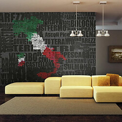 Paris Prix Papier Peint Text Map of Italy 270x450cm