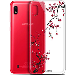 Caseink Coque Pour Samsung Galaxy A10 (6.2 ) [Gel HD Collection Summer Design Sakura - Souple - Ultra Fin - Imprimé en France]