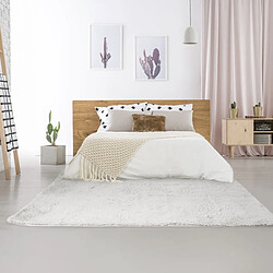 Thedecofactory NEO YOGA - Tapis lavable à base fine et souple extra doux blanc 120x170 pas cher