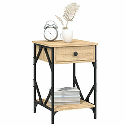 Acheter Maison Chic Table de chevet,Table de Nuit,Meuble de Rangement chêne sonoma 40x42x60 cm bois d'ingénierie