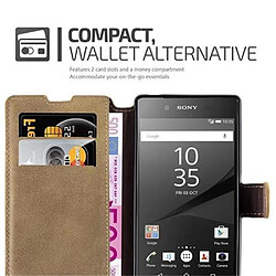 Cadorabo Coque Sony Xperia Z5 Etui en Brun pas cher