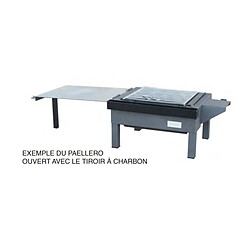 Acheter Visiodirect Barbecue pour Paella gaz pour Table en Acier inoxydable coloris Gris - 31 x 32 x 24 cm