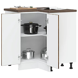 Avis vidaXL Armoire d'angle de cuisine Lucca chêne fumé bois d'ingénierie