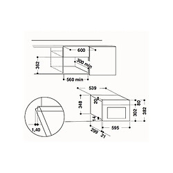 Micro-ondes encastrables WHIRLPOOL, WHI8003437394799