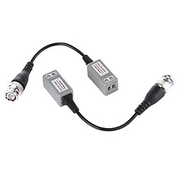 Wewoo Vidéo Balun d'émetteur-récepteur passif de 2 PCS HD 202P coaxial CVI / TVI / AHD 1CH