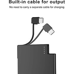 Acheter SANAG Batterie Externe Ultra Légère 2500 Mah Avec Câble De Type C - Compatible Iphone 15, Samsung, Android - Fine Comme Une Carte De Crédit